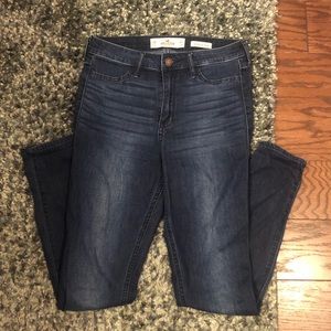 Dark Wash Hollister High Rise Jean Legging